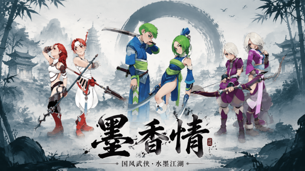 墨香情多职业群侠战斗长图.png